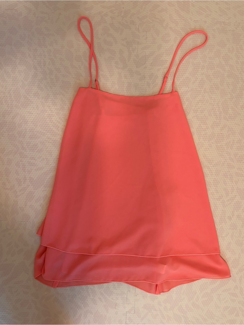 Show Me Your Mumu Coral Medium Missy Tank Spaghetti Strap Flowy Lightweight